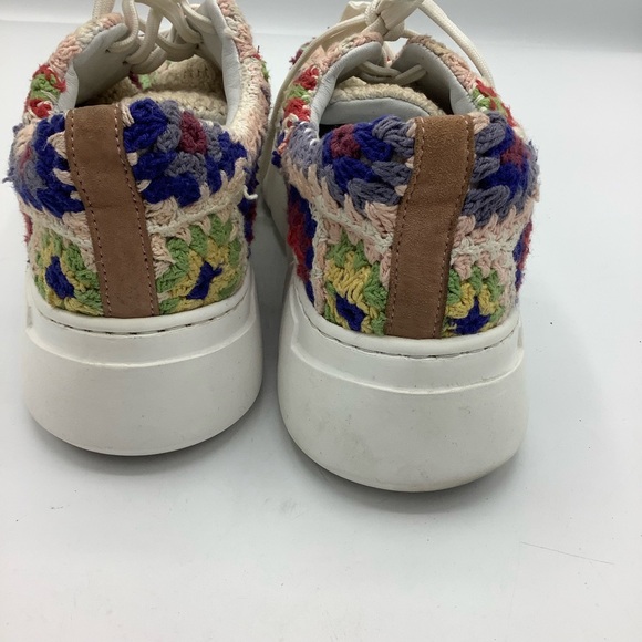Free People Catch Me If You Can Colorful Crochet Women's Sneakers - Picture 6 of 8